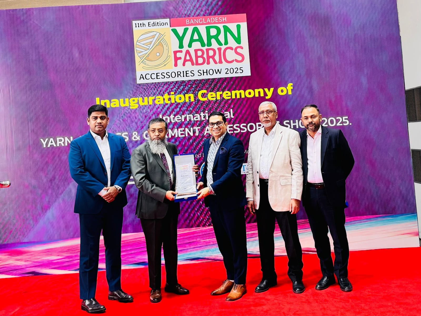 BGBA Vice President Morshed Alam joined as Guest of Honour at 11th BD Yarn, Fabrics &amp; Accessories Show 2025